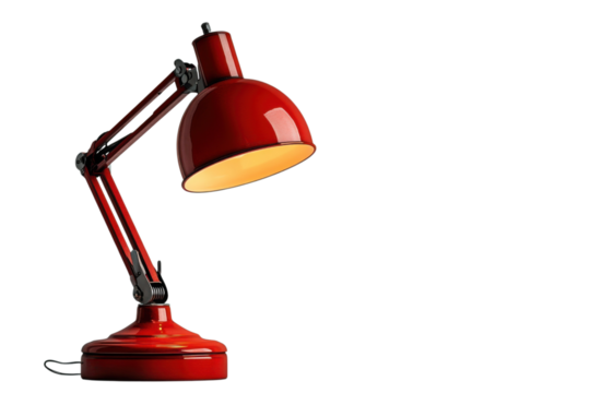 Modern Red Desk Lamp Illuminating Design Lighting Fixture Adjustable Arm Home Decor Architecture