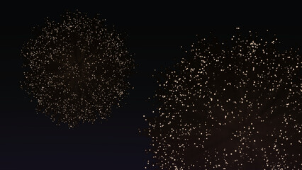 Gold Sparkle Particles Firework Burst Transparent Background New Year Celebration, transperent firework 