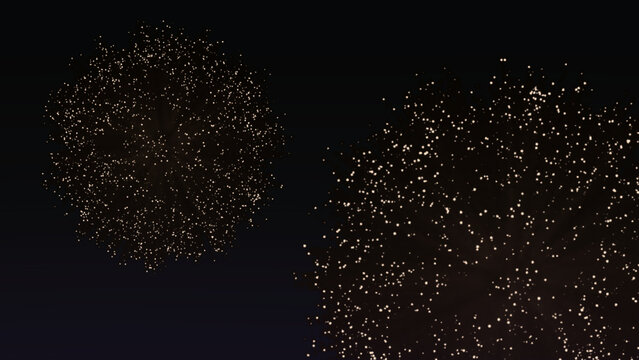 Gold Sparkle Particles Firework Burst Transparent Background New Year Celebration, transperent firework 