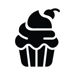  cupcake glyph icon illustration vector graphic.eps