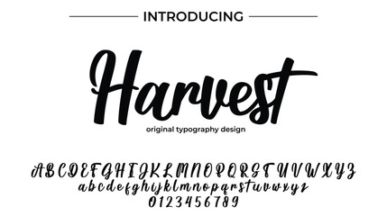 Harvest - Elegant Script Font for Smooth Handwritten Design and Creative Typography