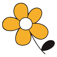Cute Simple Daisy Flower