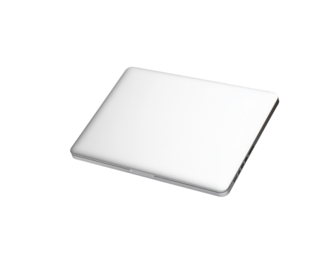 A sleek closed laptop with a smooth surface and modern design, perfect for work, study, or entertainment purposes