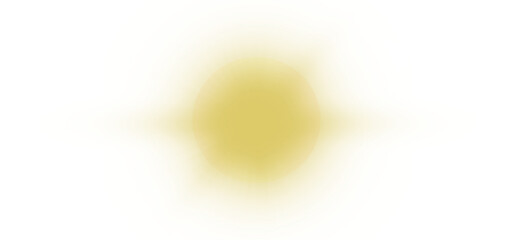 Bright Golden sun light rays beams flair isolated on a transparent background 