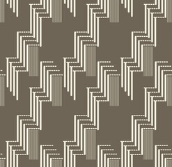 Japanese Step Line Vector Seamless Pattern