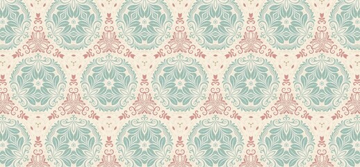 vintage pattern, seamless pattern, floral ornament, damask pattern, decorative background, pastel wallpaper, elegant design, classic wallpaper, retro textile, floral texture, ornamental motif, repeati