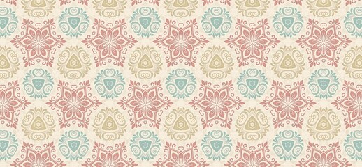 vintage pattern, seamless pattern, floral ornament, damask pattern, decorative background, pastel wallpaper, elegant design, classic wallpaper, retro textile, floral texture, ornamental motif, repeati