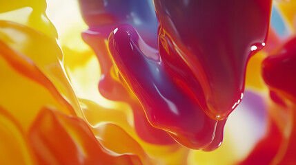 Vibrant abstract rendering splashes with luscious color, perfect for modern design projects, bold graphics, and creative backgrounds with an artistic flow