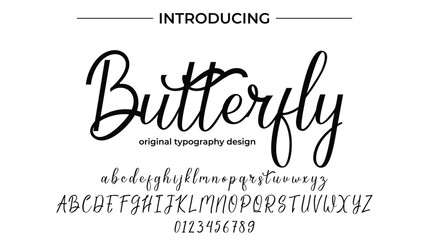 Butterfly - Elegant Script Font for Smooth Handwritten Design and Creative Typography