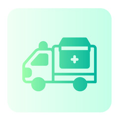 delivery truck gradient icon