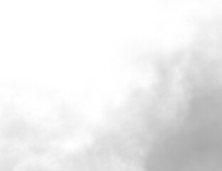 Soft black smoke drifting in wisps on a transparent PNG background. Layered smoke and fog textures for digital design projects. Realistic flow and density details.