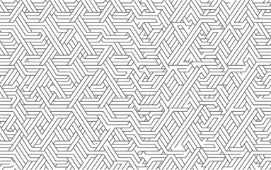 Fototapeta premium Intricate geometric interlocking lines pattern