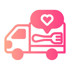 Kindness gradient icon