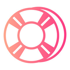 Rubber ring gradient icon