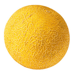 Fresh ripe Galia melon isolated on white background