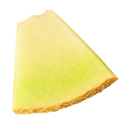 Fresh ripe Galia melon isolated on white background