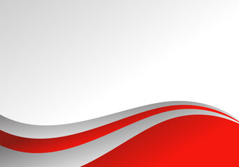 Dynamic Red and Gray Wavy Abstract Background