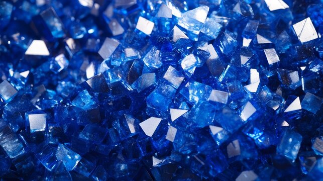 Abstract Cubist Crystal Mosaic Background with Jewel-Toned Ice Shards and Diamond-Like Fragments