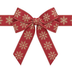 Red Christmas Bow – Holiday Decoration Graphic.png