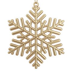 Gold Snowflake Icon – Christmas and Winter Decoration.png
