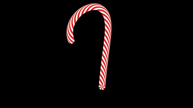 Easy to use Christmas candy on black background 