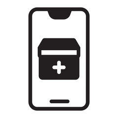 smartphone glyph icon