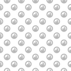 Factory industry seamless pattern isolated on white background