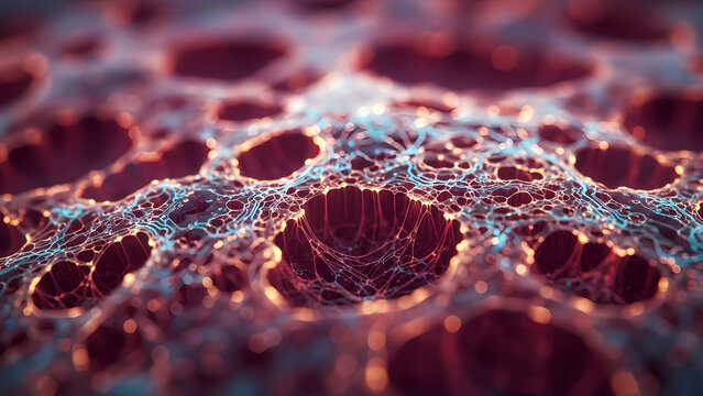 Abstract Digital Data Flow and Glowing Circuitry Background
Futuristic Technology Network with Swirling Electronic Pathways