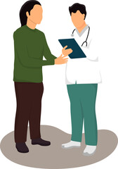Doctor Medical Check Up Illustration