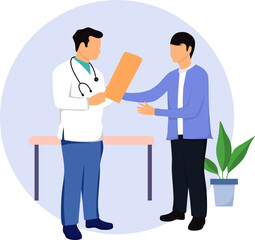 Doctor Medical Check Up Illustration