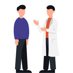 Doctor Medical Check Up Illustration