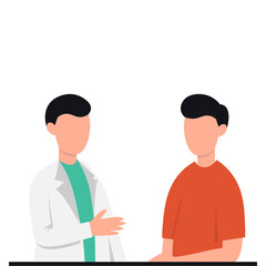 Doctor Medical Check Up Illustration