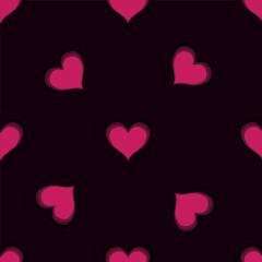 seamless pattern with hearts love