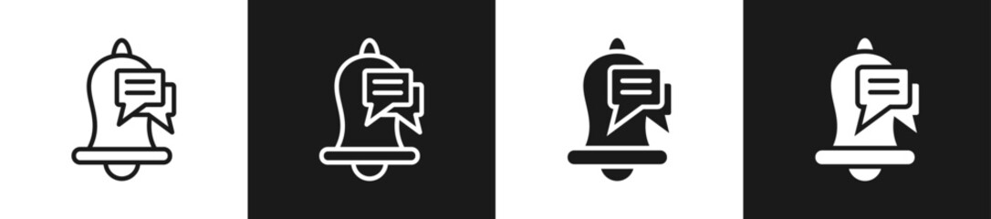 Reminders Line N Glyph Icon Styles In Black And White Background