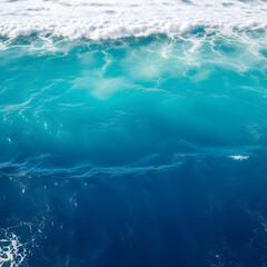 Ocean depth gradient moving from rich marine blue to pale foam white