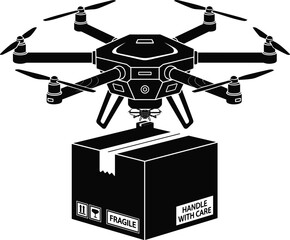 Black silhouette of young man with backpack confidently walking across a white striped crosswalk, isolated vector illustration for urban street safety and travel.