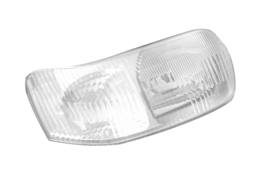 car headlights isolated on white background