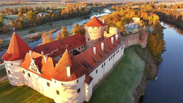 Bauska medieval castle in Latvia