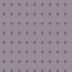 Repeating Cross Pattern on Mauve Background