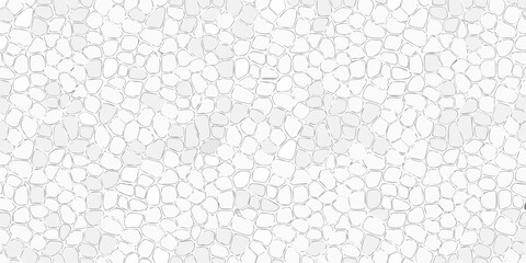 Abstract white mosaic background with irregular shapes and subtle gray accents