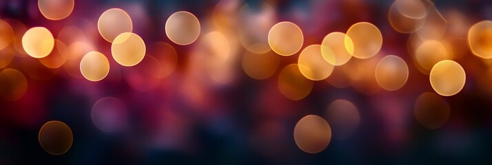 Obraz premium Elegant festive bokeh background with shimmering golden lights for joyful celebrations and parties.