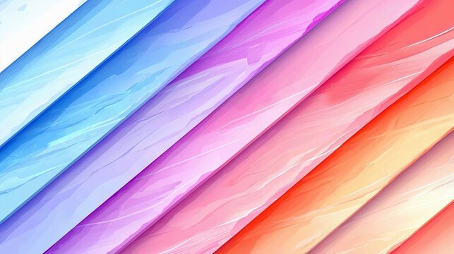 An abstract image featuring diagonal stripes in a range of watercolor colors, creating a vibrant and artistic composition.