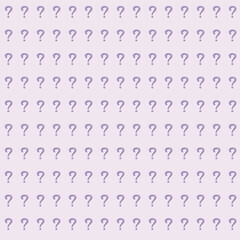 Question Mark Pattern on Pink Background