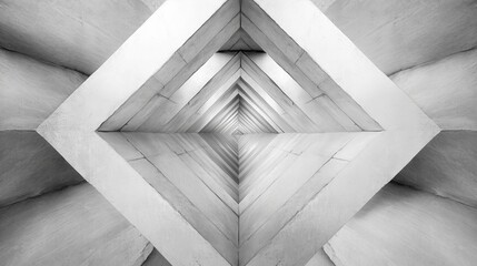 Fototapeta premium Geometric design view looking upward from a modern architectural structure