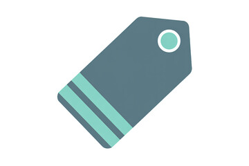 Stylish teal price tag with a modern design for retail promotions and sales events, perfect for e-commerce marketing or product announcements