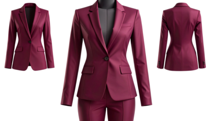   Formal Blazer Mannequin Shot, Fabric Detail Focus