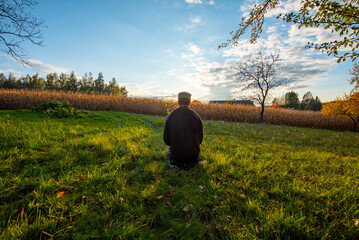 Muslim Prayer in the Field