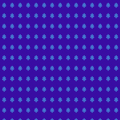 Floral Pattern on Blue Background