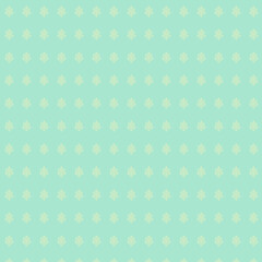 Pastel Green and Cream Floral Pattern Background