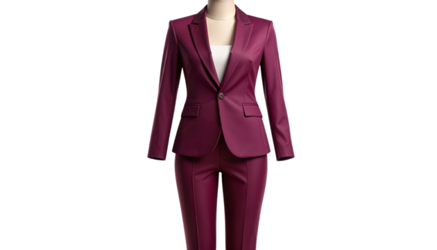 Ultra-Realistic Tailored Blazer with Ghost Interior, Clean Cutout
